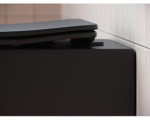 Унитаз Ceramica Nova Play CN3001MB подвесной Черный матовый с сиденьем Микролифт