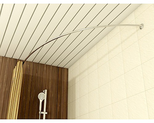 Карниз для ванны Relisan Tugatty Adara 170х100 Гл000015200 Хром