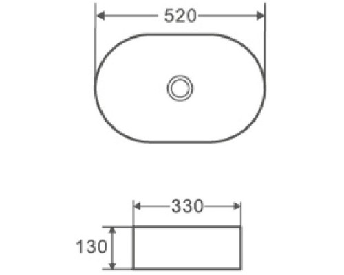 Раковина-чаша Azario 52 AZ-1048 Белая