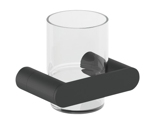 Стакан для зубных щеток Nofer Verona 16881.N Черный матовый
