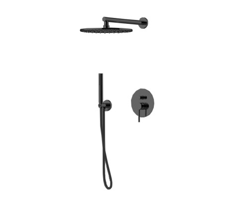 Комплект для душа Gattoni Circle Two со встроенным смесителем, лейкой и верхним душем