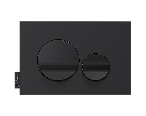 Клавиша смыва Jacob Delafon E20859-7-BMT Черная матовая Черная глянцевая