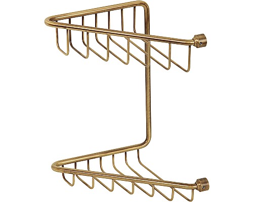 Полка корзина Migliore Complementi 22030 угловая Бронза