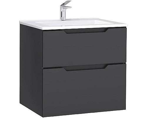Тумба под раковину Jorno Slide 65 Sli.01.65/P/A подвесная Антрацит