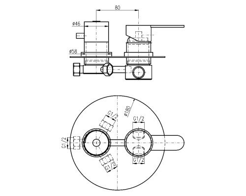 Смеситель для душа Rav Slezak Zambezi ZA087.3 хром