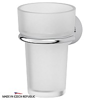 Держатель со стаканом (матовый хрусталь; хром) FBS NOS 006 