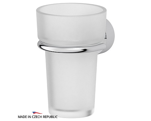Держатель со стаканом (матовый хрусталь; хром) FBS NOS 006