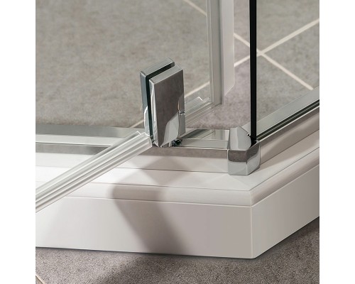 Душевой уголок Vincea Slim-U 90x90 профиль Хром стекло прозрачное