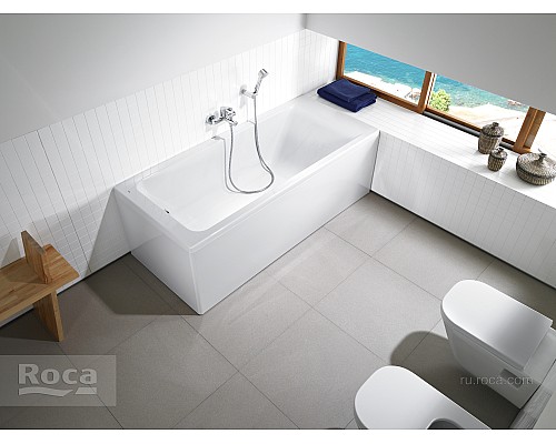 Акриловая ванна Roca Easy 180x80 прямоугольная белая 248618000