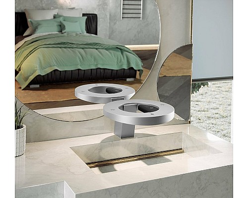 Сушилка для рук со смесителем и дозатором для жидкого мыла Nofer Concept 01901.S Матовая