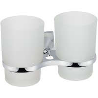 Стакан для зубных щеток Grampus Ocean GR-2007 двойной Хром