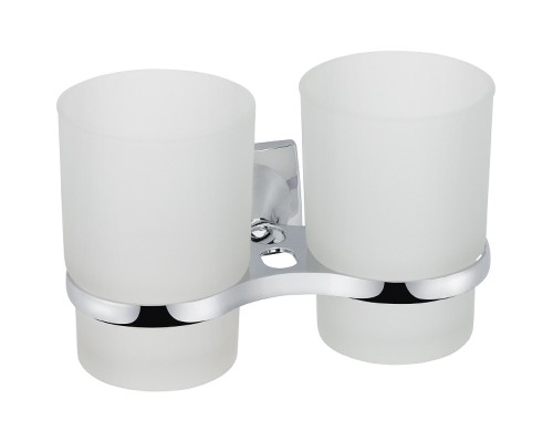 Стакан для зубных щеток Grampus Ocean GR-2007 двойной Хром