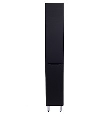 Шкаф пенал Style Line Бергамо 30 R СС-00002331 с бельевой корзиной Черный антискрейтч
