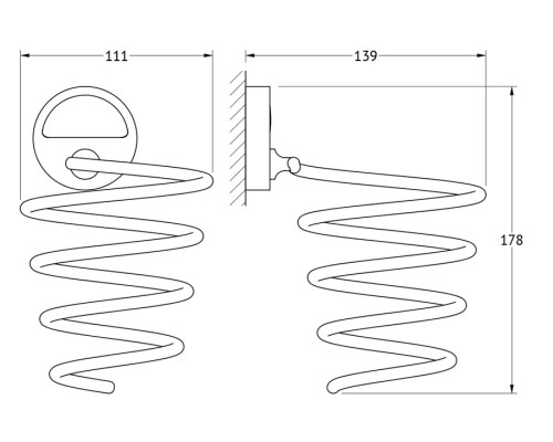 Держатель фена (хром) FBS LUX 080 