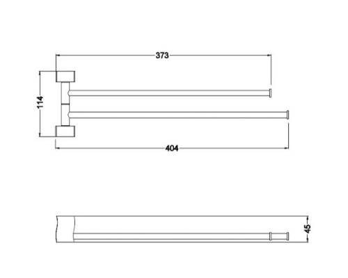 Держатель для полотенец Schein Swing 32824 Хром