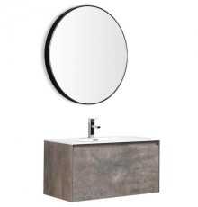 Комплект мебели для ванной Black&White Universe 905U1000 подвесной Пепельный