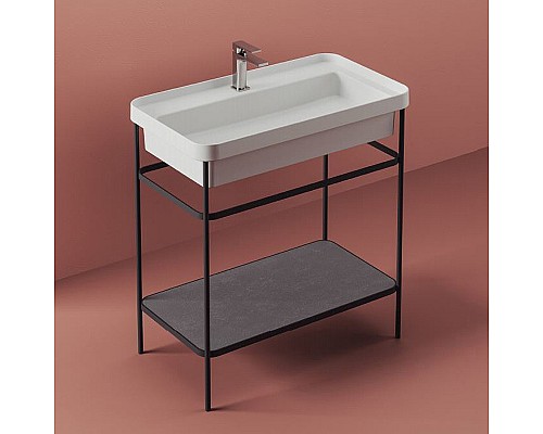 Консоль под раковину Artceram Fuori 60 ACA056 17 Черная матовая