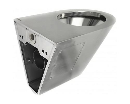 Унитаз Nofer 13018.S подвесной Нержавеющая сталь матовая без сиденья