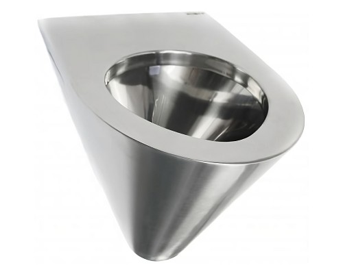 Унитаз Nofer 13018.S подвесной Нержавеющая сталь матовая без сиденья