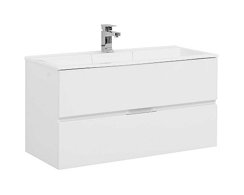 Тумба под раковину Aquanet Алвита 100 235341 подвесная Белая