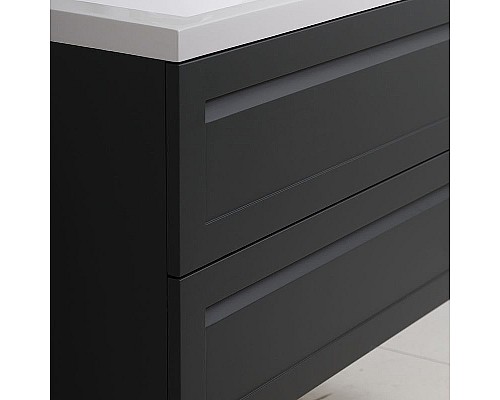 Тумба под раковину Art&Max AM-Platino-1000-2C-SO-GM подвесная Серый матовый