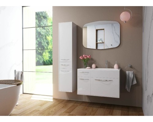 Тумба с раковиной Эстет Barcelona 90 R ФР-00003594 подвесная Белая