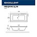 Ванна Excellent Pryzmat Slim 170x75