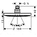 Верхний душ Hansgrohe Croma 160 27450000