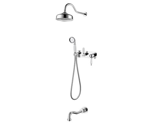 Смеситель для ванны, встроенный Boheme Tradizionale Cromo