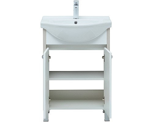 Тумба под раковину Aquanet Донна 60 273996 Белый дуб Белая