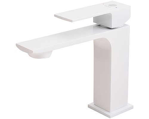 Смеситель для раковины Orange Lutz M04-021w Белый