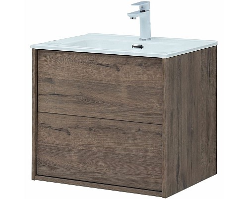 Тумба под раковину Aquanet Lino 60 Flat 287541 подвесная Дуб Веллингтон