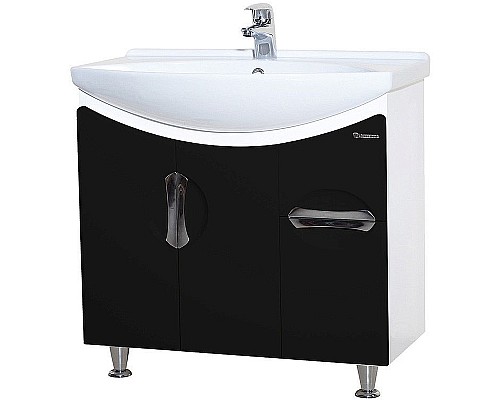 Тумба под раковину Bellezza Лагуна 75 4632112110047 Черная