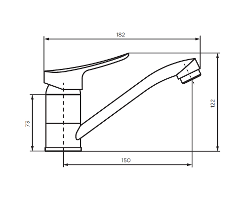 Смеситель для раковины Dorff Norma D1000000 Хром