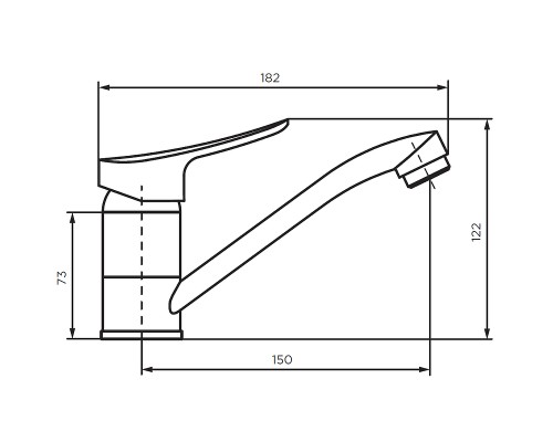 Смеситель для раковины Dorff Norma D1000000 Хром