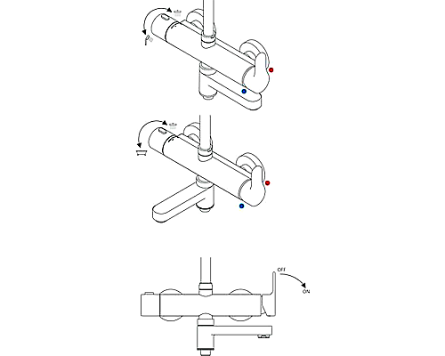 Душевая система Ravak DS X07P642 Хром
