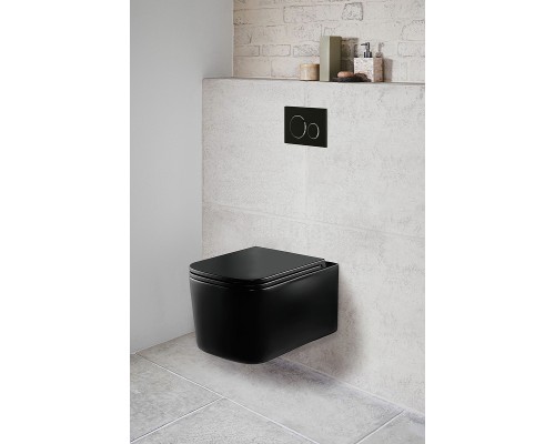 Унитаз Vincea Ultra Rimless VT1-32MB подвесной Черный матовый с сиденьем Микролифт