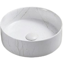 Раковина-чаша CeramaLux 35 Белая мраморная