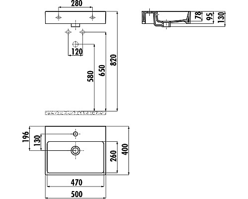 Раковина Creavit Next 50 NX242-00CB00E-0000 Белая