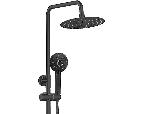 Душевая система Agger Brilliant A0393344 Черная матовая