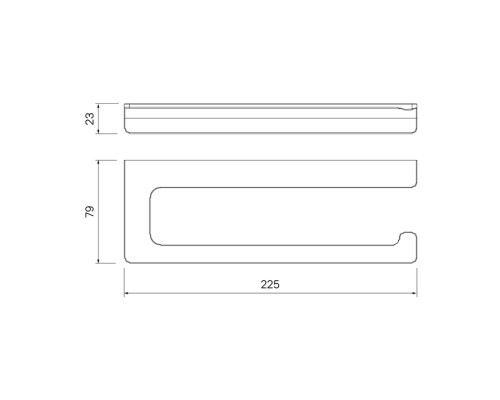 Держатель туалетной бумаги Iddis Slide SLISC00i43 Хром
