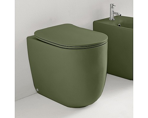 Унитаз напольный приставной, безободковый Kerasan Nolita 531811