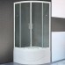 Душевой уголок Royal Bath BK 100х100 с поддоном профиль Белый стекло прозрачное