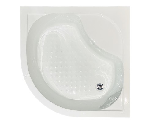 Душевой уголок Royal Bath BK 100х100 с поддоном профиль Белый стекло прозрачное