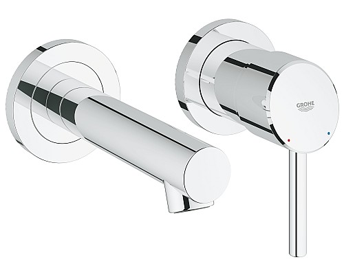 Смеситель Grohe для раковины на 2 отверстия, настенный 19575001
