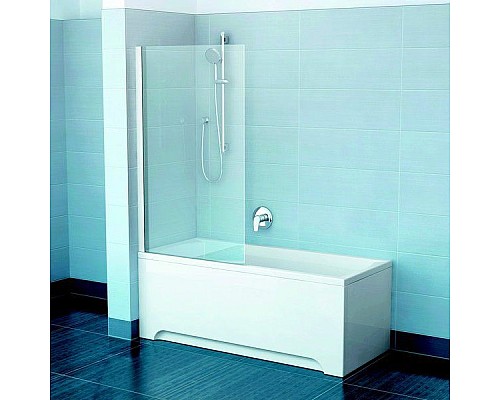Шторка для ванны Ravak PVS1 79840100Z1 80 белая прозрачный