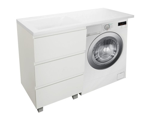 Тумба с раковиной Эстет Dallas Luxe 115 L ФР-00002300 Белая