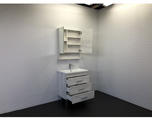 Тумба с раковиной Comforty Никосия 70Н 00-00005793 Дуб белый