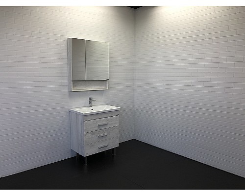 Тумба с раковиной Comforty Никосия 70Н 00-00005793 Дуб белый