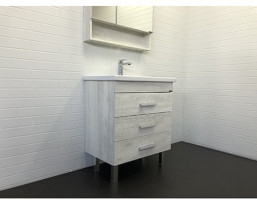 Тумба с раковиной Comforty Никосия 70Н 00-00005793 Дуб белый